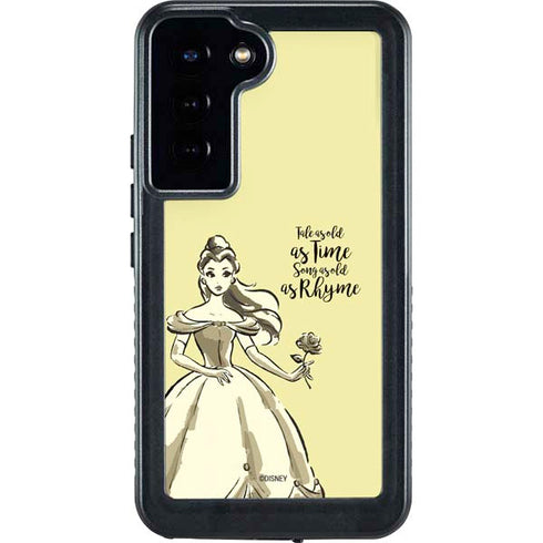 Disney Princess Belle Tale As Old As Time Art Galaxy S24 Plus Waterproof Case